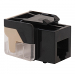 Voice Grade Telephone Keystone Jack 6P6C RJ11 Black