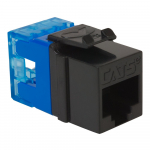 CAT5e Keystone Jack RJ45 UL Listed PoE++ Black