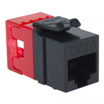 CAT6 Keystone Jack RJ45 UL Listed PoE++ Black