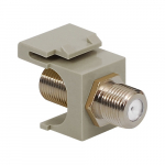 2 GHz F-Type Modular Jack Nickel Plated Gray