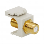 2 GHz F-Type Modular Jack Gold Plated Connector White
