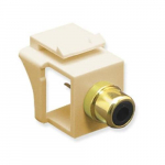 Module RCA Solder Tail Black Insert Ivory