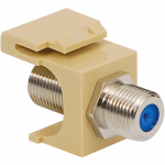 3 GHz F-Type Modular Jack with Nickel Plated Ivory