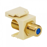 3 GHz F-Type Modular Jack with Gold Plated Almond