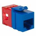 Keystone Jack for HD Style, Blue, CAT6, RJ45