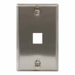 1-Port Telephone Wall Plate RJ11 RJ12 6P6C Jack SS