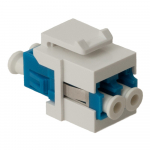 LC Fiber Optic Keystone Coupler Ceramic Sleeves White