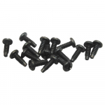 #12-24 Rack Screws in 25-Pack Black