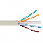 600Mhz Bulk Cable with Solid Wire, White