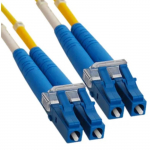 LC Duplex Singlemode 9/125 Fiber Optic Patch Cable, 1M