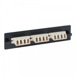 LC-LC Fiber Optic LGX Compatible Adapter Panel Beige