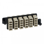HD LC-LC Fiber Optic Adapter Panel Beige 24 Fibers