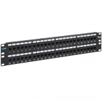 CAT6A Feed-Through Patch Panel for 48 Ports in 2 RMS