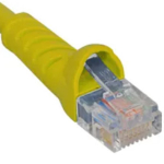 CAT5e Molded Boot Patch Cord, 14' Yellow