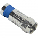 F-Type Compression Connector for RG6Q Cable 100 Pack