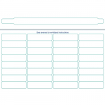 Adult Laser 11-1/8" x 3/4" Wristbands