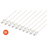 Cat6 U/UTP Network Patch Cable 1.5 ft White 10-Pack