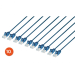Cat6 U/UTP Network Patch Cable 0.5 ft Blue 10-Pack
