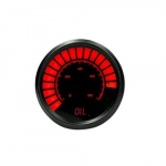 LED Analog Bargraph Oil Pressure Gauge, Red