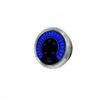 Oil Temperature LED Bargraph Chrome Bezel Blue