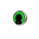 Oil Temperature LED Bargraph Chrome Bezel Green