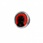 Oil Temperature LED Bargraph Chrome Bezel Red