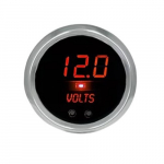 LED Digital Voltmeter, 2-5/8", Chrome Bezel
