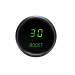 LED Digital Boost Gauge 2-1/16" Black, Sender