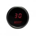 LED Digital Boost Gauge 2-1/16" Black, Sender