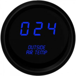 LED Digital Outside Air Temperature Gauge, Blue