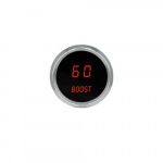 Boost LED Digital Gauge in Chrome Bezel Red