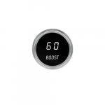 Boost LED Digital Gauge in Chrome Bezel White