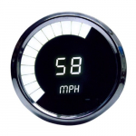 LED Memory Speedometer 3-3/8", Chrome Bezel