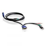 6" VGA USB Audio/Mic KVM Cable