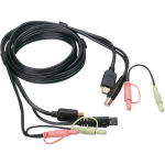 HDMI KVM Cable with USB and Audio, 6"
