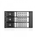 2x 5.25" to 3x 3.5" HDD Hot-Swap Rack, Silver