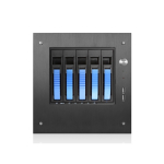 Hotswap mini-ITX Tower, Blue, Compact Stylish 5x 3.5"