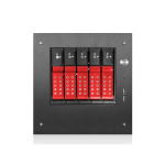 Hotswap Trayless mini-ITX Tower, Red, 5x 3.5"