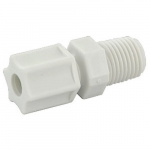 Male Connector, 1/2" x 1/2", Celcon, Plastic Gripper