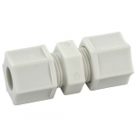 Union Connector 7/8" Tube Kynar Plastic Gripper