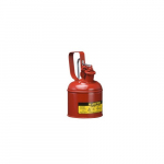 Steel Safety Can with Trigger-Handle, 1 Quart, Red