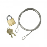 Anchoring Cable, Lock for Cigarette Butt Receptacle
