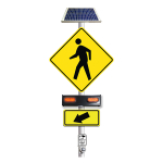 S1-1 Flasher Beacons Crossing Sign 30x30"
