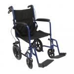 19" Seat Transport Chair in Blue