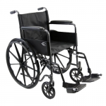 18" Seat Lightweight Steel Wheelchair