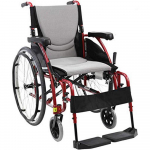 16" Seat Ergonomic Wheelchair, Red