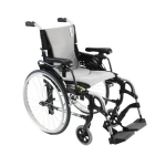 18" Ergonomic Wheelchair, Silver