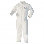 KleenGuard A10 Light Duty Coverall, White, L