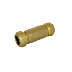Pipe Coupling, 3/4" Pipe, Brass Compression