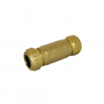 Pipe Coupling, 1-1/2" Pipe, Brass Compression